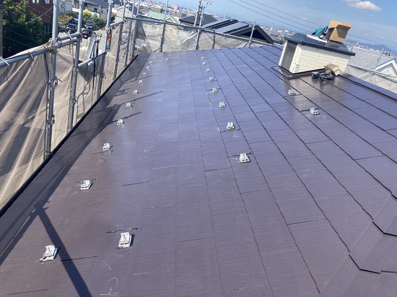 太陽光発電システム　施工中